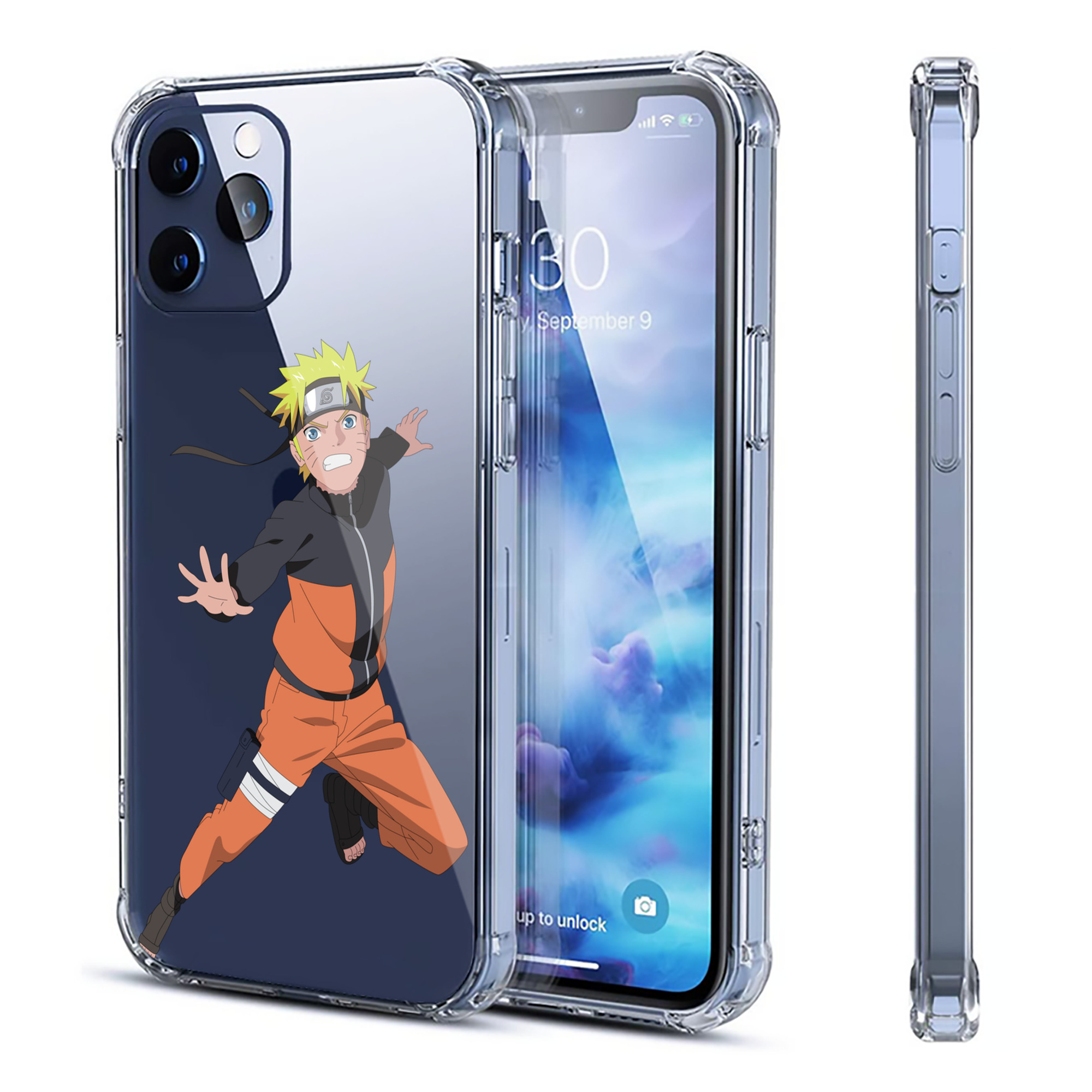 （画像用） NARUTO -ナルト- うずまき ナルト Uzumaki Naruto 【iPhone 12シリーズ対応】透明スマホケース（クリアソフトケース）